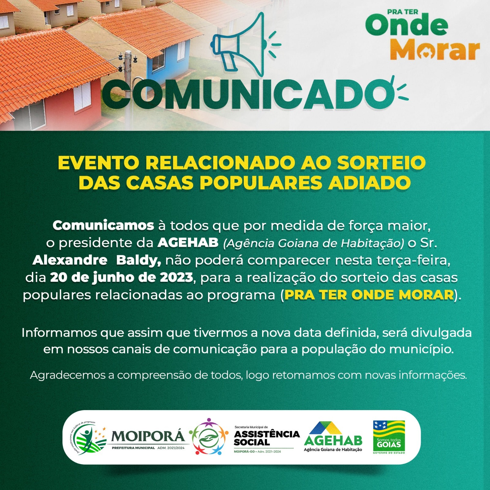 aviso adiamento evento agehab